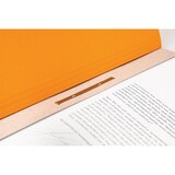 thumbnail of Falken 80004047 50x Einhakhefter für DIN A4, 250g/m2 Manila-RC-Krt., 1/2 Vorderd., Behördenheftung - Orange