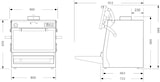 thumbnail of Horno brasa Pira 80 Lux ED puerta de cristal elevable