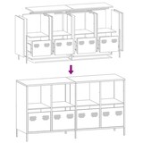 thumbnail of vidaXL Sideboard Anthrazit 135x39x73,5 cm Kaltgewalzter Stahl