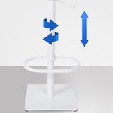 thumbnail of Barhocker Damaso Filzbezug taupe/weiß