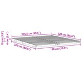 thumbnail of vidaXL Bedframe Wit 180 x 220 cm Massief grenenhout