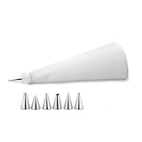 thumbnail of Poche à douille avec 6 embouts - Weis Blanc Rond Tissu Table Passion 25.00x15.00 cm