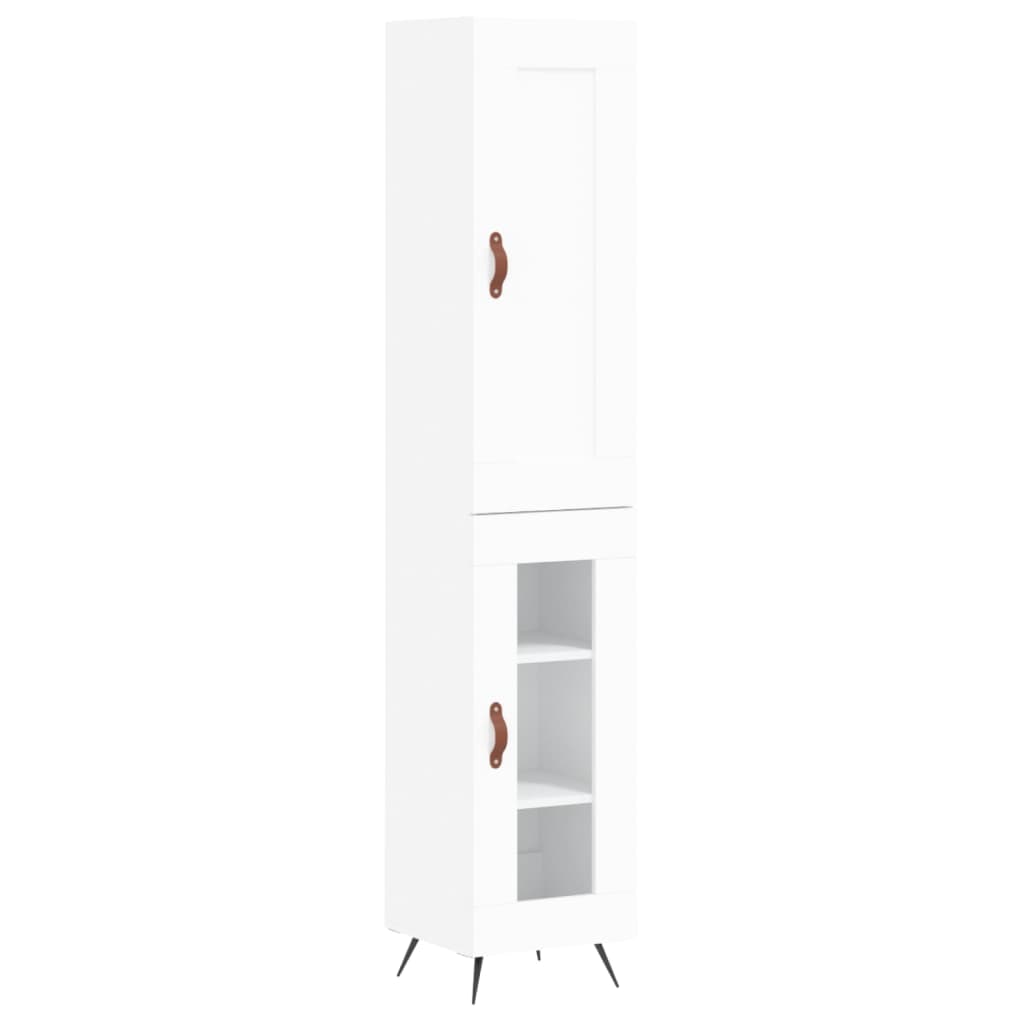 Helloshop26 - Buffet Sideboard Kommode Schrank Aufbewahrungsmöbel Organizer Küche Wohnzimmer Lounge hoch 34,5 x 34 x 180 cm 02_0032391