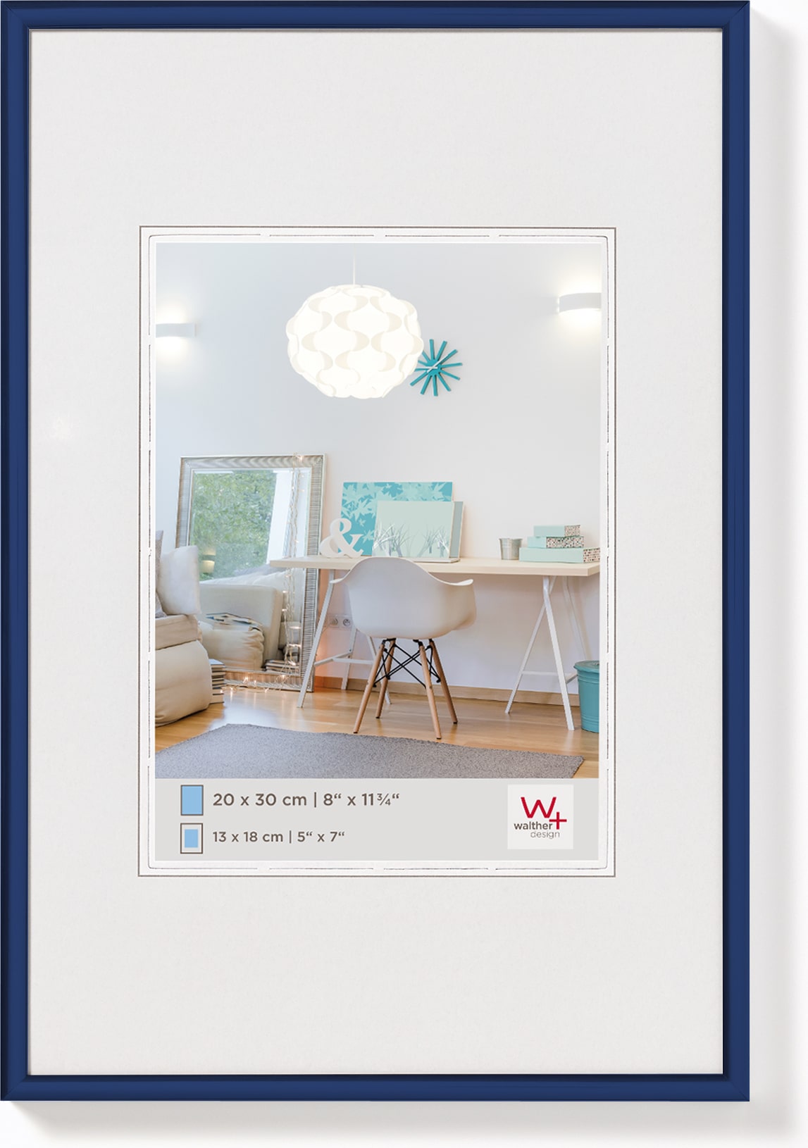 New Lifestyle Kunststoff Bilderrahmen 30x40 cm BLAU