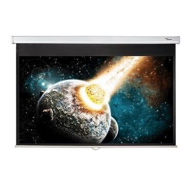 Optoma DS-9084PMG+ Rollo Leinwand, 186 x 104.5 16:9, mattweiss