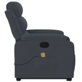 thumbnail of vidaXL Massagesessel mit Aufstehhilfe Dunkelgrau Samt