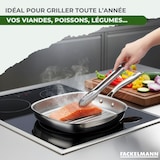 thumbnail of Gril 28 cm en inox 18/10 Triply Fackelmann Vita3