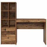 thumbnail of vidaXL Schreibtisch mit Schubladen 2 pcs Altholz