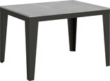 thumbnail of Ausziehbarer Tisch 90x120/380 cm Gestell Flame Evolution Cement Anthrazit