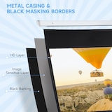 thumbnail of HOMCOM Telo per Proiettore 84" 16:9 Motorizzato e Telecomando Bianco