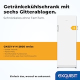 thumbnail of Exquisit Getränkekühler GKS31-V-H-280E weiss | 296 l Nutzinhalt | Weiß