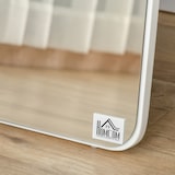 thumbnail of Standspiegel Ganzkörperspiegel 156x37x43 cm Weiß aus Holz mit klappbarem Rahmen frei stehend oder Wandmontage minimalistisches Design