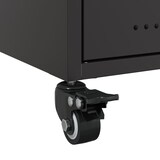 thumbnail of Tables de chevet 2 pcs noir 36x39x43,5 cm acier – Modèle Arête