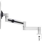 thumbnail of Supporto per monitor con braccio argento metallico 8 kg morsetto da tavolo