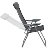 thumbnail of tectake 4 cadeiras de jardim dobráveis em alumínio com encosto  Antracite