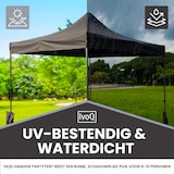 thumbnail of IvoQ Premium Partytent 3x3 m – Extra Stevig Model – Easy Up & Waterdicht – Incl. Zandzakken – Zwart