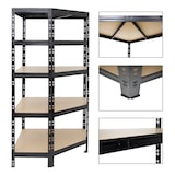 thumbnail of PROREGAL Eckregal Tiger HxBxT 180x90x45 cm | Fachlast 175kg | Schwarz | Stecksystem Lagerregal Regalsystem