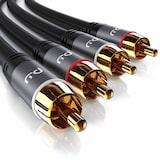 thumbnail of Primewire Stereo Cinch Audio-Kabel, RCA, mehrfach geschirmtes HiFi Audiokabel, 2X Cinch zu 2X Cinch - 5m