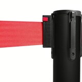thumbnail of Colonnina Tendinastro Segnapercorso Nere | Paletti Distanziatori con nastro rosso da 3mt