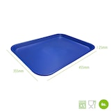 thumbnail of Fast Food Dienblad 45,5 x 35,5 cm. Kleur blauw (Partij van 6 stuks). DENOX.