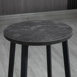 thumbnail of Bartisch Set 3-teilig 100x40x90 cm mit 2 Barhockern Weiß+Schwarz, modernes Design, Stahlrahmen, platzsparend für Küche & Esszimmer