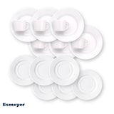 thumbnail of 18-teiliges Sparset / Kaffeeset ISTA von Caterado, aus weißem Porzellan. Enthält je 6 Obertassen, Untertassen und Dessertteller.