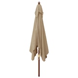 thumbnail of vidaXL Parasol met houten paal 300x300x273 cm taupe