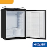 thumbnail of Exquisit Bierkühler, 163 Liter, mit Zapfvorrichtung, Gitterablagen, Türanschlag wechselbar, 89 cm Höhe, 42 dB, LED-Display, BK160-HE-300G inox