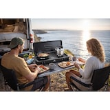 thumbnail of Cocina de gas portátil 2 fuegos 2600W Negra KEMPER tapa de encimera