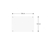 thumbnail of ALLboards Lavagna magnetica in vetro trasparente 180x120 cm