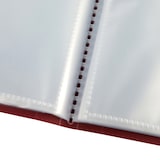 thumbnail of Pasta com 10 capas soldadas, tamanho folio, cor granada