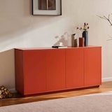 thumbnail of Aparador moderno rectangular de 4 puertas, 160 cm, Naranja