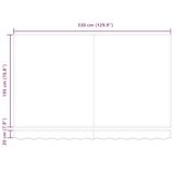 thumbnail of vidaXL Markisenrahmen Creme 350 x 200 cm Polyester mit PU-Beschichtung