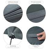 thumbnail of Lumaland Abdeckung für gestapelte Patio Stühle - 85 x 65 x 80/119 cm - Grün/Grau