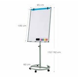 thumbnail of COSTWAY Lavagna a fogli mobili, lavagna bianca mobile su ruote, regolabile in altezza fino a 192 cm