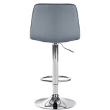 thumbnail of Barhocker Lex Kunstleder grau/chrom