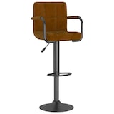 thumbnail of vidaXL Barhocker Braun Samt