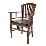 thumbnail of SIT Möbel Stuhlkissen | Bezug Kunstleder braun | ohne Bändern | B 57 x T 49 x H 5 cm | 05969-00 | Serie ZUBEHÖR