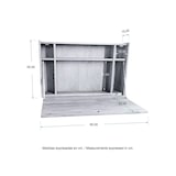 thumbnail of Ócrea Scrivania galleggiante in legno di pino massiccio - Scrivania sospesa - Scrivania per piccoli spazi