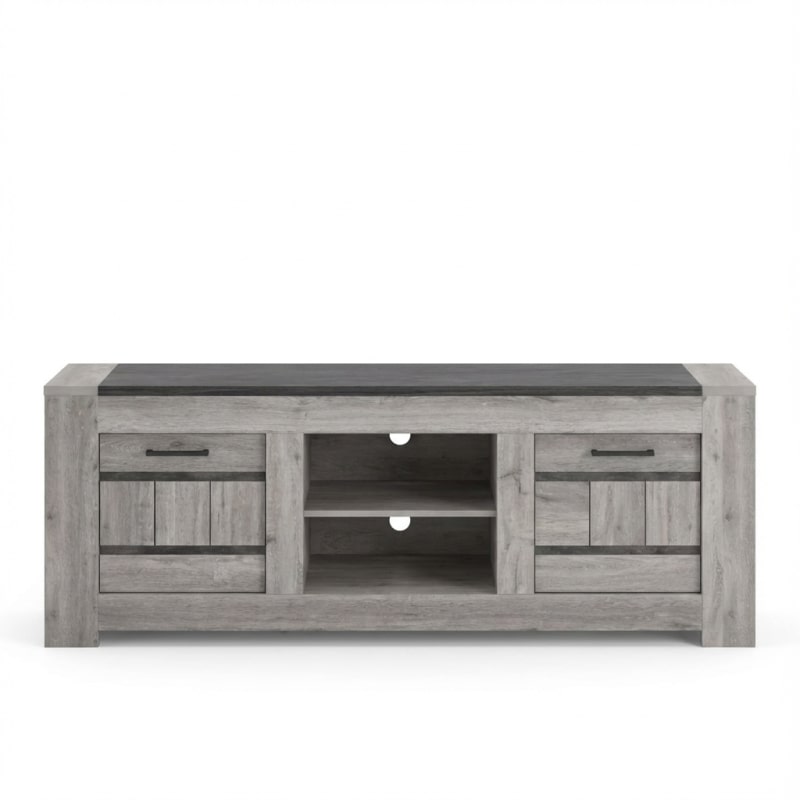 Meuble TV contemporain chêne gris Talisman