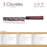 thumbnail of 3 Claveles Osaka - Cuchillo Usuba 18 cm de Estilo Asiático Forjado a Mano