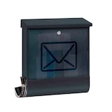 thumbnail of PROREGAL Wandbriefkasten Lucenta aus Metall mit transparentem Tür & Zeitungsfach | 18,6 Liter, HxBxT 42,5x38x11,5cm | Anthrazit