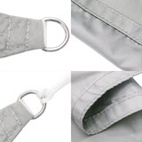 thumbnail of Voile d'ombrage gris clair 4,5x4,5 m 100% polyester oxford Modèle Riviera Signature