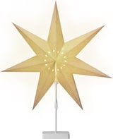 thumbnail of Casaria LED Weihnachtsstern mit Ständer Beleuchtet 60 cm creme Papierstern Weihnachten Weihnachtsdeko Leuchtstern Dekostern Adventsstern