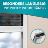 thumbnail of Fliegengitter Insektenschutz Dachfenster Plissee Alurahmen Bausatz,Farbe:weiß (RAL9010),Größe (Breite x Höhe):140 x 170 cm
