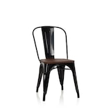 thumbnail of Stoel VANTAGGIO COMFORT W metallic zwart / zitting van echt hout hjh OFFICE