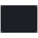 thumbnail of vidaXL Küchenrückwand Schwarz 80x60 cm Hartglas