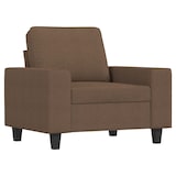thumbnail of vidaXL Sessel mit Hocker Braun 60 cm Stoff