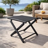 thumbnail of Garten Klapphocker / Fußhocker Metall - Textilen Anthrazit / Schwarz