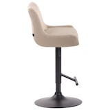 thumbnail of Sgabello Bancone Imbottito Club in Tessuto crema/nero